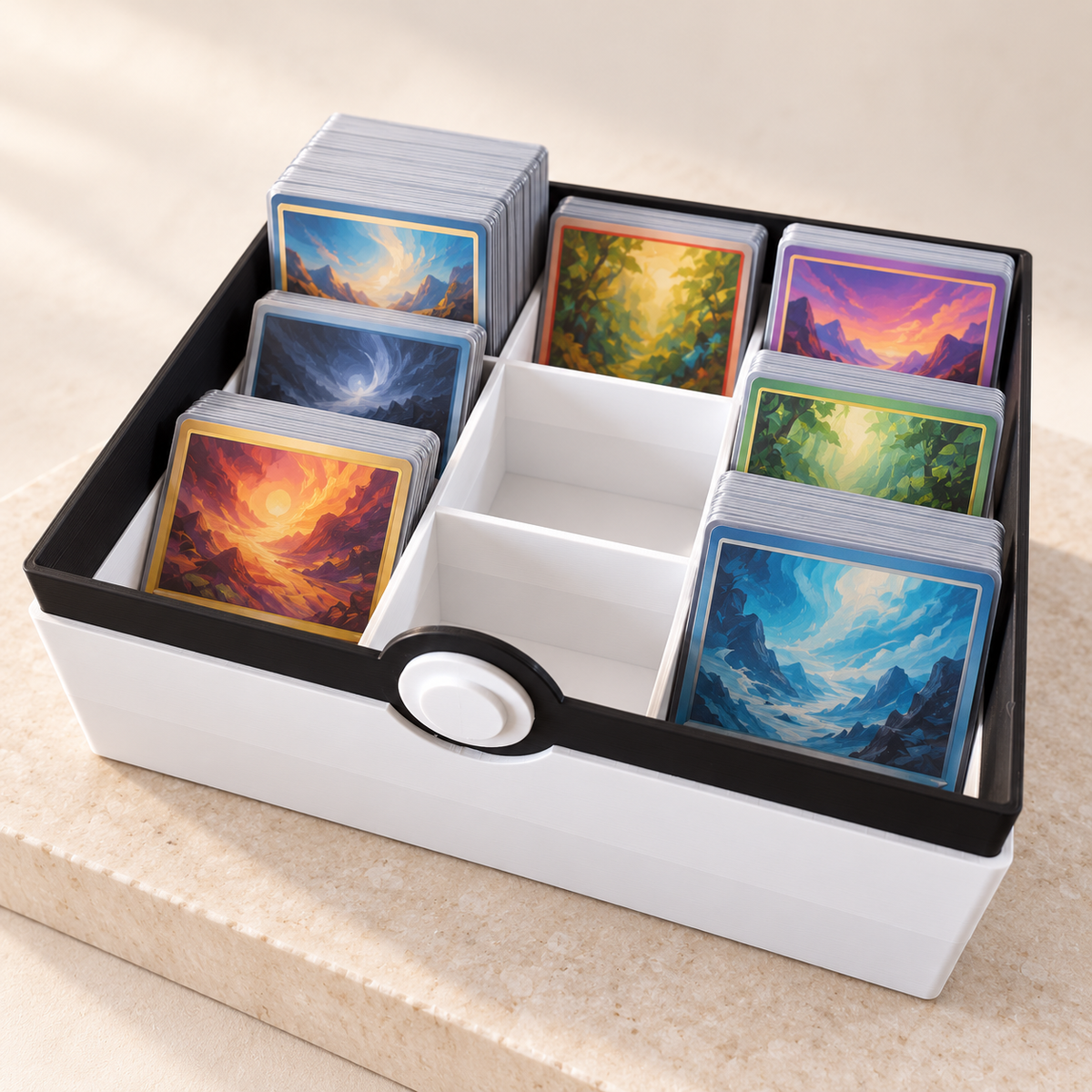 Caja organizadora de cartas Pokémon 3D